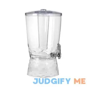 Choice 3 Gallon Acrylic Pebbled Beverage Dispenser with Infusion Chamber and Ice Chamber