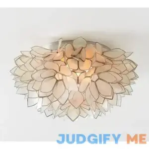 Pottery Barn Capiz Floral Flushmount