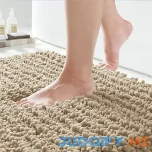 Yimobra Original Luxury Chenille Bath Mat Soft Shaggy Rugs Absorbent and