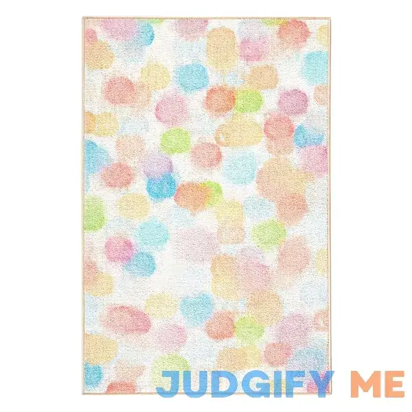 Mainstays Washable Indoor Area Rug Paint Dots Multicolor Mainstays Washable Indoor Area Rug Paint Dots Multicolor