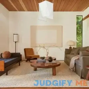 Cream Melrose Checked 5' x 8' rug