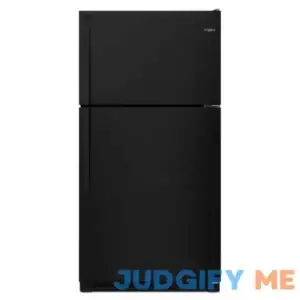 Whirlpool 20.5-cu ft Top-Freezer Refrigerator (Black) | WRT311FZDB