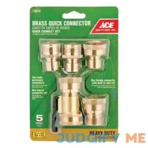Ace Brass Quick Connector Hose Set Threaded