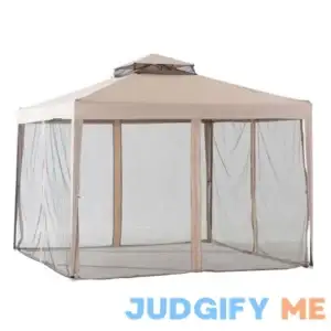 Sunjoy 10 x 10 Foot Hampton Soft Top Gazebo with Mosquito Netting