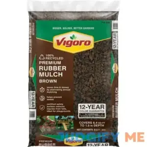 0.8 cu. ft. Brown Bagged Recycled Rubber Mulch