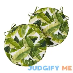 Greendale Home Fashions 18 in. Round Outdoor Bistro Chair Cushion