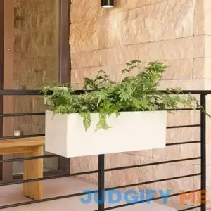 West Elm Streamline Metal Railing Planter