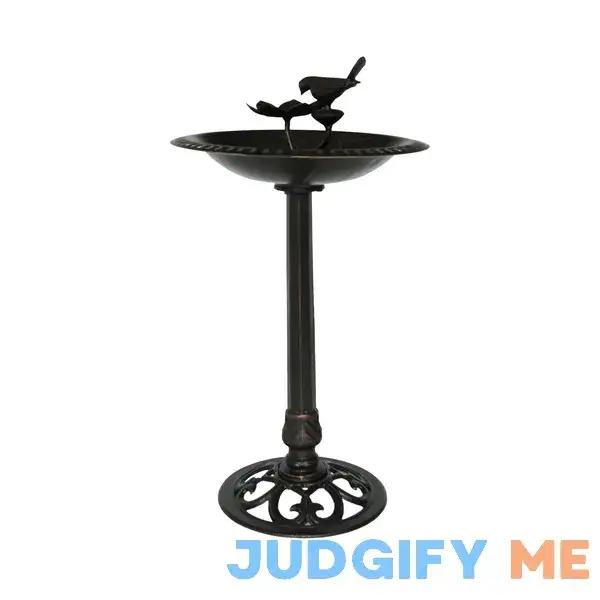 Noble House Fairmont Outdoor Aluminum and Iron Bird Bath Noble House Fairmont Outdoor Aluminum and Iron Bird Bath