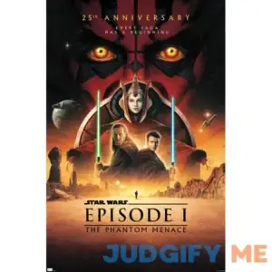 Trends International Star Wars The Phantom Menace 25th Anniversary One Sheet Wall Poster