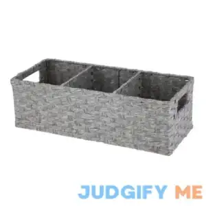 Mainstays 3-Compartment Storage Basket Set With Handles