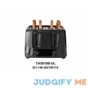 Mainstays 4-Slice Toaster with 6 Shade Settings & Removable Crumb Tray