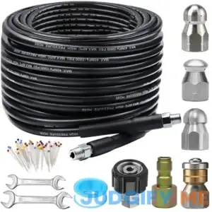 ZOFINE Sewer Jetter Kit for Pressure Washer 100FT