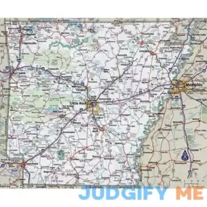 Iconic Arts Laminated 29x24 Poster: Arkansas Road Map My Blog