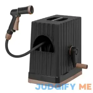 Iris USA All-In-One Retractable Hose Reel with Garden Hose