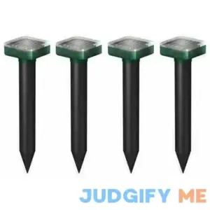 Solar Rodent Repellent 4 Pcs Mole Repeller for Lawns