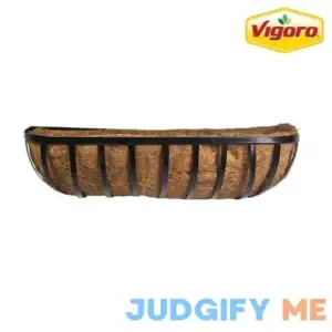 Black English Metal Trough with Coco Liner