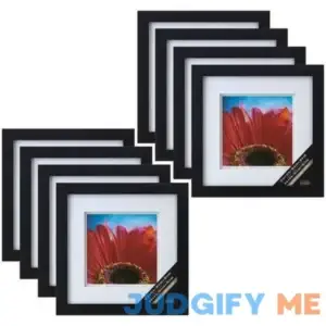 Black Square Gallery Wall Frame with Double Mat by Studio Decor