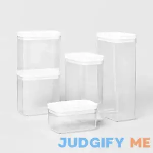 Brightroom 5pc Airtight Canister Set White