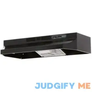 Broan-NuTone RL6200 Series 30 in. Ductless Under Cabinet Range Hood with Light in Black