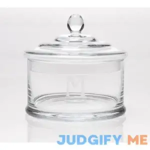 Pottery Barn Classic Glass Bathroom Canister