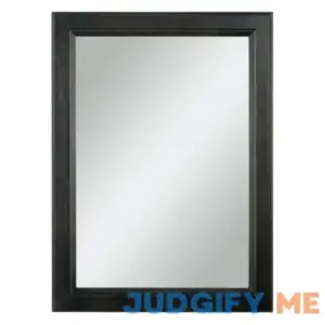 Diamond NOW Goslin 25-in Storm Gray Rectangular Bathroom Mirror
