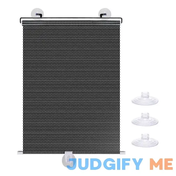 No Drilling Retractable Roller Window Shades W/3 Suction Cups No Drilling Retractable Roller Window Shades W/3 Suction Cups