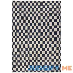 Nuloom Dominique Abstract Checkered Fringe Area Rug