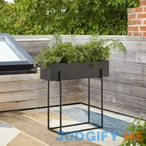 West Elm Streamline Indoor/Outdoor Raised Bed Planter Metal