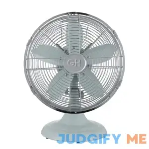 Good Housekeeping All-Metal 12" Retro Table Fan