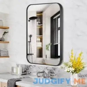 Black Vanity Bathroom Mirror for Over Sink