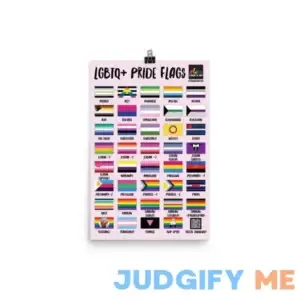 Pride Flag Poster Printed 12x18