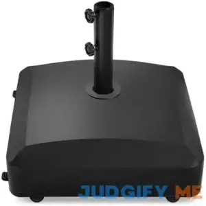 Best Choice Products 123lb Capacity Fillable Mobile Umbrella Base Heavy Duty Market Stand for Patio