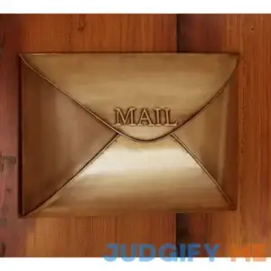 Pottery Barn Envelope Mailbox Antique