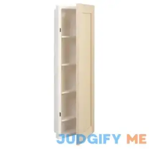 Eben 12'' W x 36'' H x 4.375'' D Recessed Bathroom Cabinet with 4 Adjustable Shelves Alcott Hill