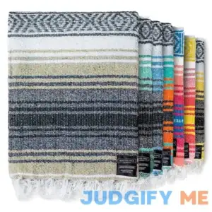 Benevolence LA Authentic Handwoven Mexican Blanket Yoga Blanket