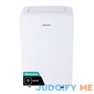 Hisense 7000-BTU DOE White Vented Wi-Fi enabled Portable Air Conditioner with Remote Cools 299-sq ft