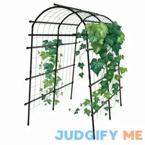 Ambikun Garden Arch Trellis 7FT Extra Tall Polyethylene-Coated Stainless Steel Garden Trellis for Climbing Plants Outdoor Garden Cucumber Trellis |