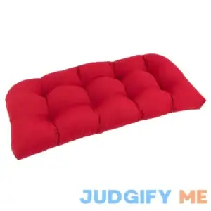 Blazing Needles U-Shaped Tufted Settee/Bench Cushion