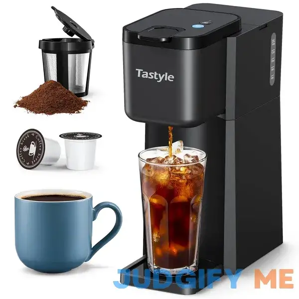 Tastyle Mini Single Serve Iced and Hot Coffee Maker for K Cup and Ground Tastyle Mini Single Serve Iced and Hot Coffee Maker for K Cup and Ground