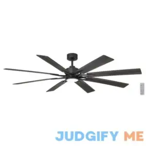Intervale 72 in. Integrated CCT LED Indoor/Outdoor Matte Black Ceiling Fan with Light and Remote Control Included