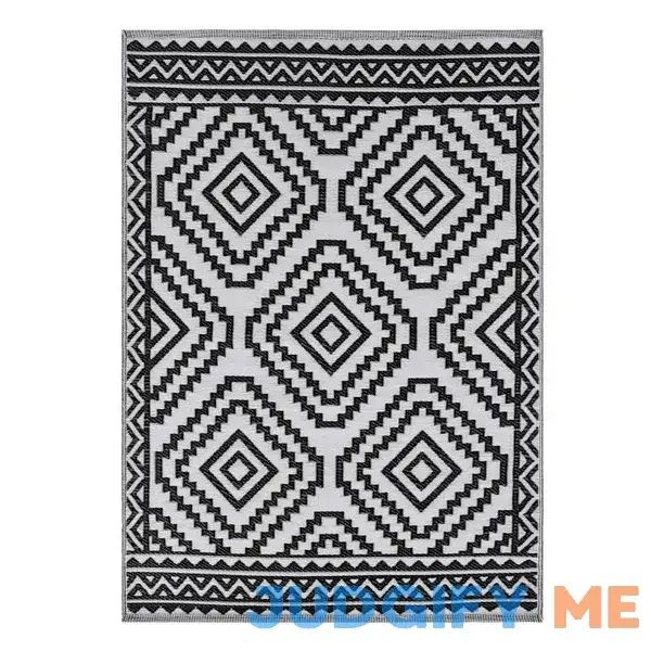At Home Black Diamond Design Outdoor Area Rug At Home Black Diamond Design Outdoor Area Rug