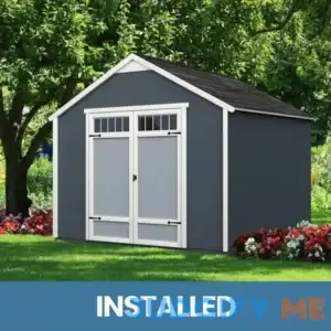 Professionally Installed Kennesaw 10 ft. W x 8 ft. D Outdoor Wood Storage Shed