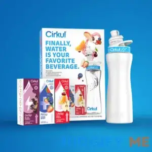 22oz. White Stainless Steel Bottle Starter Kit