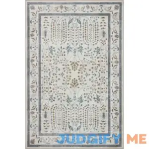 Rifle Paper Co. x Loloi Cream Maison Wisteria Area Rug