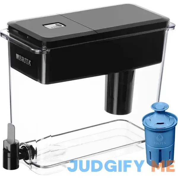 Brita Extra Large Ultramax 27 Cup Black Filtered Water Dispenser with 1 Elite Filter Brita Extra Large Ultramax 27 Cup Black Filtered Water Dispenser with 1 Elite Filter