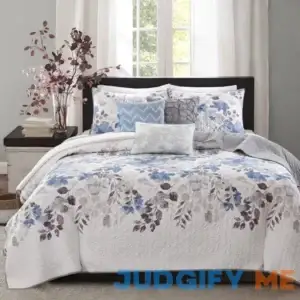 Luna 6 Piece Printed Quilt Set with Throw Pillows Madison Park