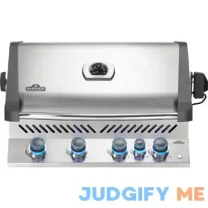 Napoleon Prestige 500 Built-in Natural Gas Grill with Infrared Rear Burner and Rotisserie Kit - BIP500RBNSS-3