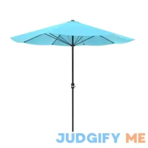 Pure Garden 9 Aluminum Patio Umbrella with Auto Crank