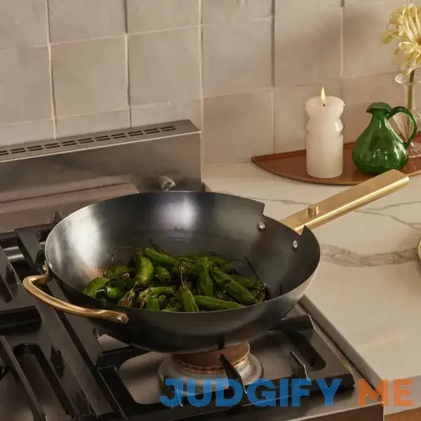 Hot Wok Set Includes Carbon-Steel 12" Wok & Bamboo Steamer Basket Hot Wok Set Includes Carbon-Steel 12" Wok & Bamboo Steamer Basket