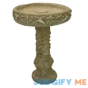 Lowe's 27-in H Desert Sand Concrete Complete Birdbath in Brown | 02-000613DS